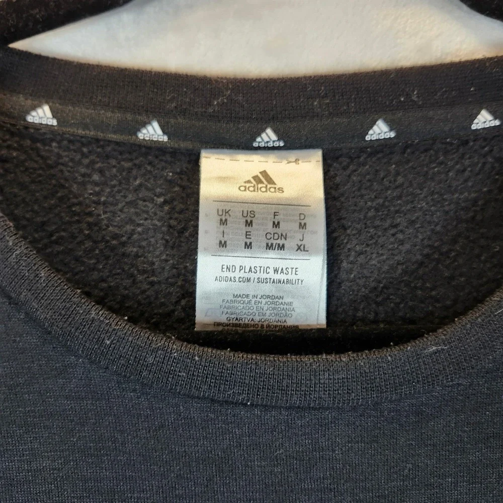 Adidas‎ Men's Black Crewneck Sweatshirt Athletic Sportswear Size Medium